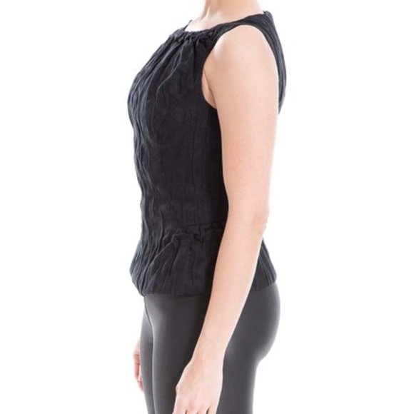 NWT Leon Max | Black Metallic Sleeveless Top - M - Picture 2 of 10